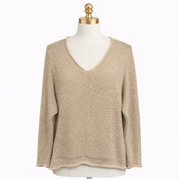 Free People Sweaters - Free People Bright Lights V-Neck Sweater SZ  M